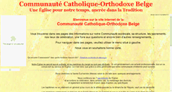 Desktop Screenshot of eglise-catholique.be